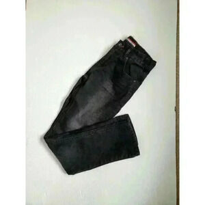 Girls Tommy Hilfiger Black Jeans Size 8‎ Slim Stretch Button Youth Pants